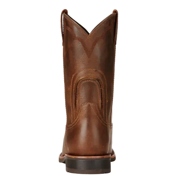 Ariat Mens Dura Roper Western Boots (10002163) Distressed Brown - Image 3