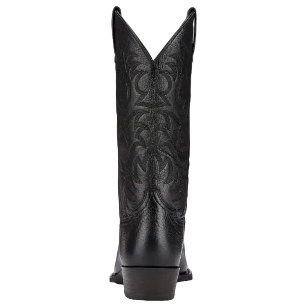 Ariat Mens Heritage R-Toe Western Boots (10002218) Black Deertan - Image 3