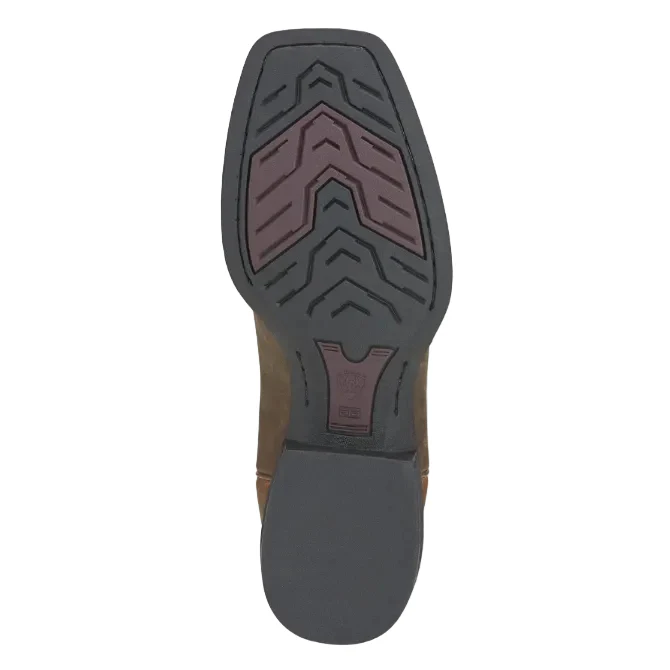 Ariat Mens Heritage Roper Wide Square Toe Western Boots (10015288) Powder Brown - Image 4