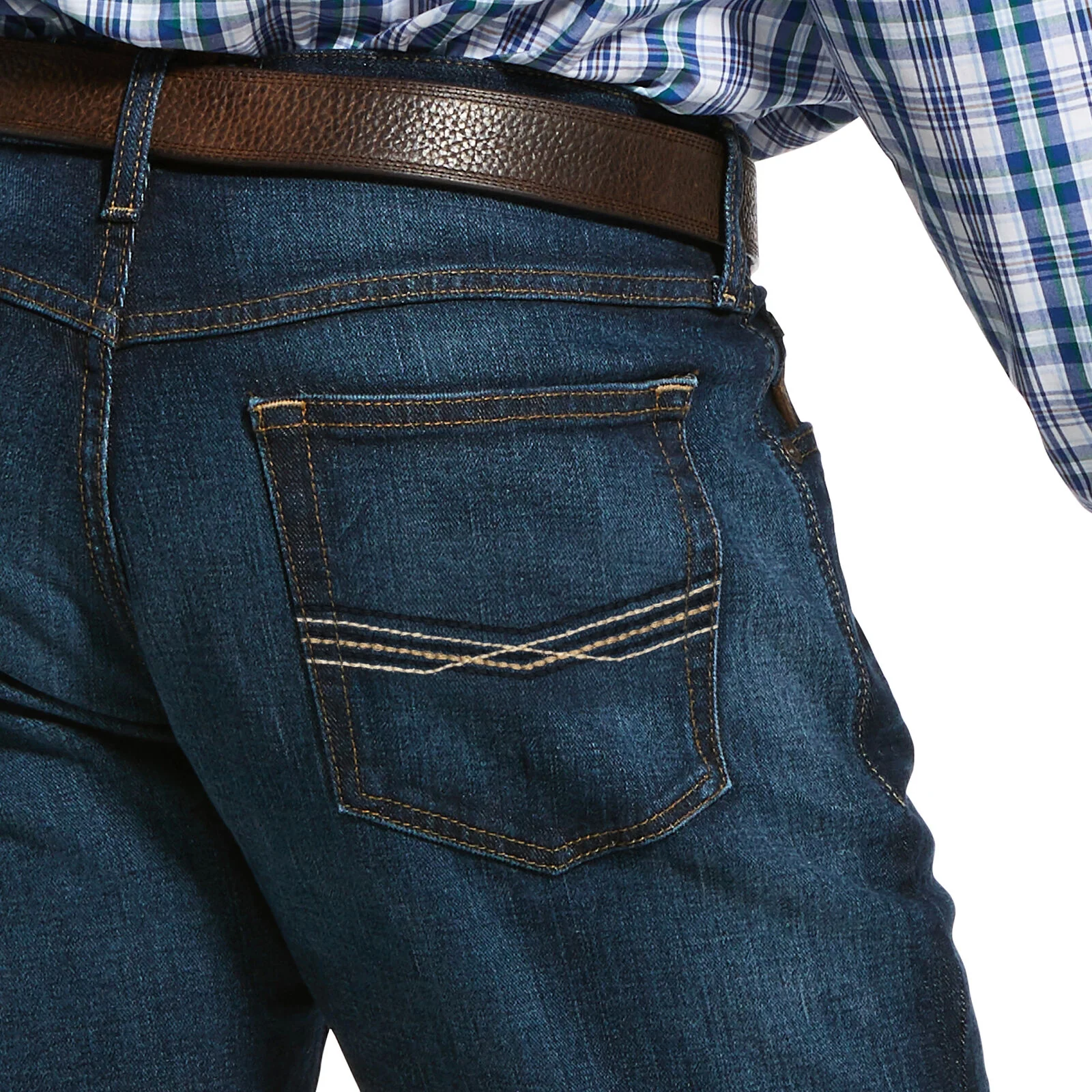 Ariat Mens M5 Stretch Straight Leg Jeans (10022784) Legacy Durham - Image 3