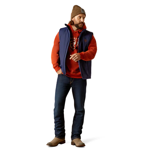 Ariat Mens Team Logo Insulated Vest (10052819) Medieval Blue - Image 4