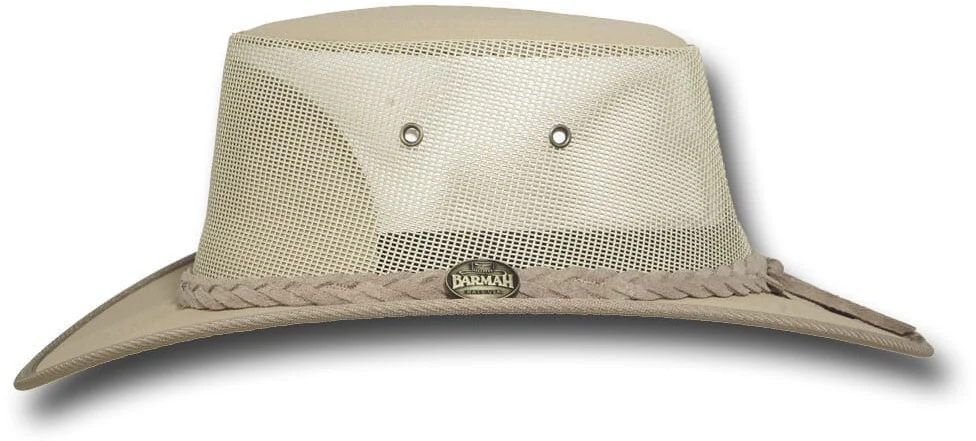 Barmah Canvas Drover Hat (1057BE) Beige - Image 3
