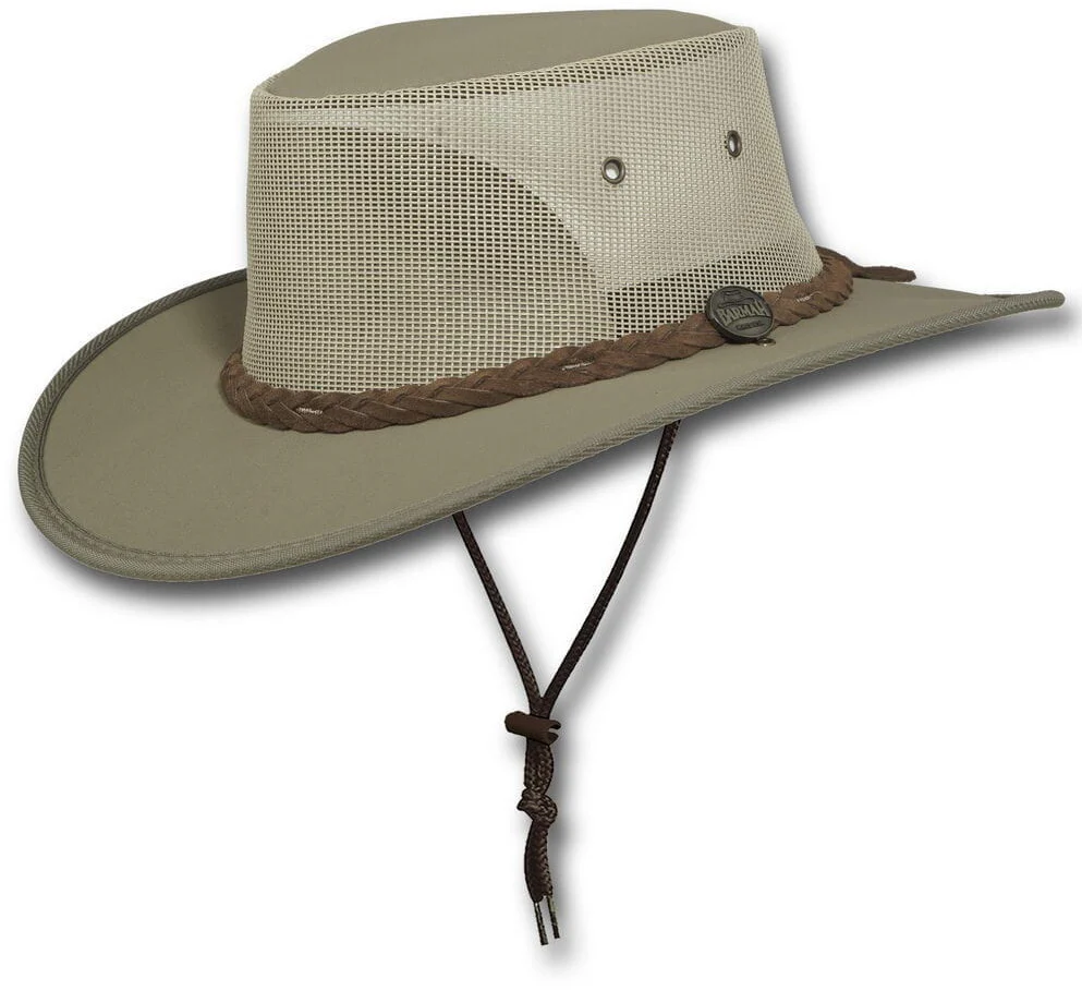 Barmah Canvas Drover Hat (1057KH) Khaki - Image 8