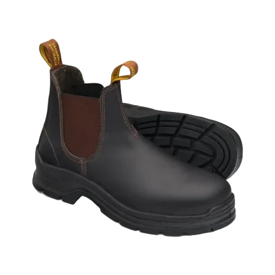 Blundstone Mens 311 Elastic Sided Safety Boots (311) Brown - Image 3