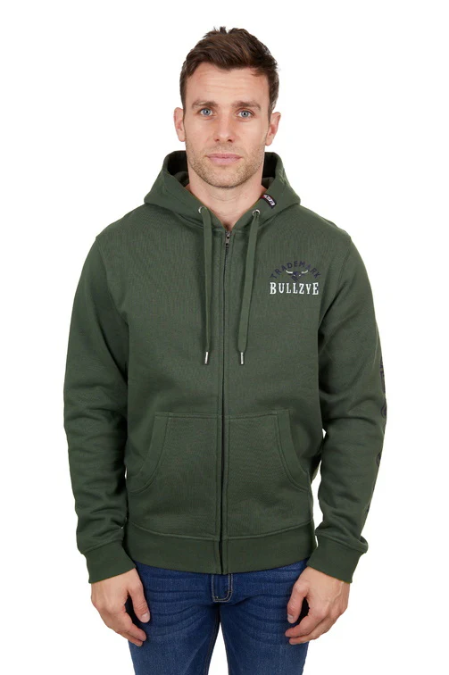 Bullzye Mens Dan Zip Up Hoodie (B4W1710356) Green [SD] - Image 6