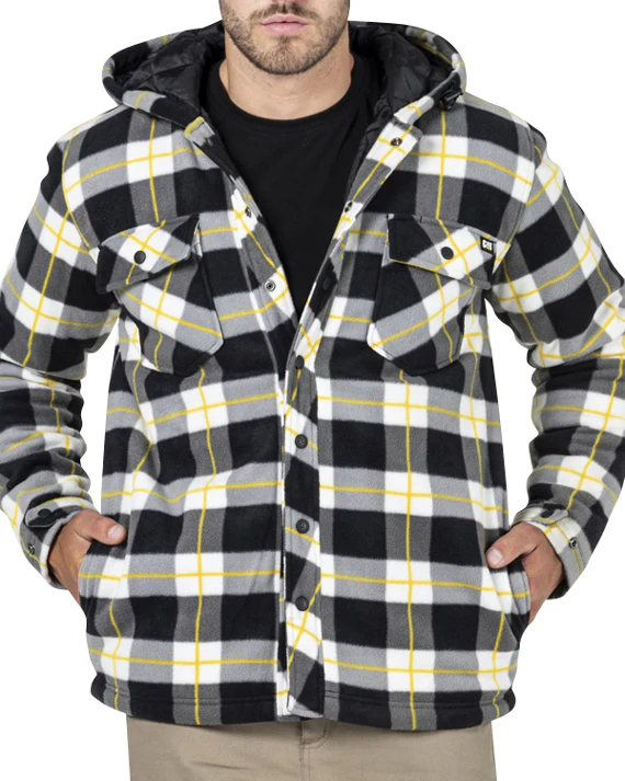 CAT Mens Active Work Jacket (1313058) Black Watch Plaid - Image 4
