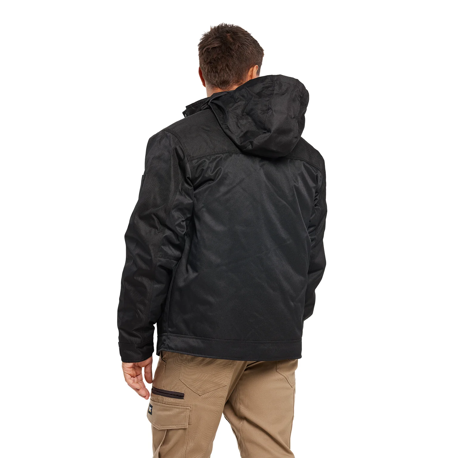 CAT Mens Insulated Twill Jacket (1313004) Black - Image 3