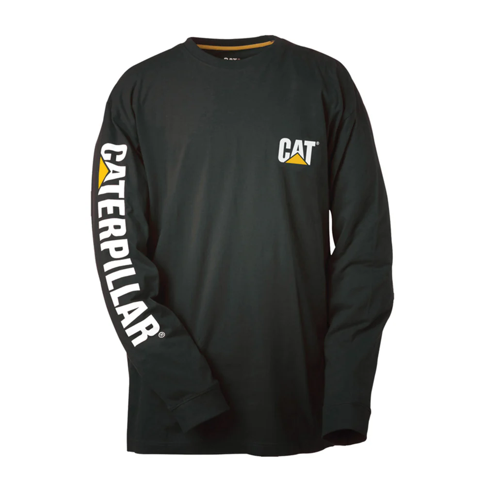 CAT Mens Trademark Banner L/S Tee (1510034.016) Black - Image 3