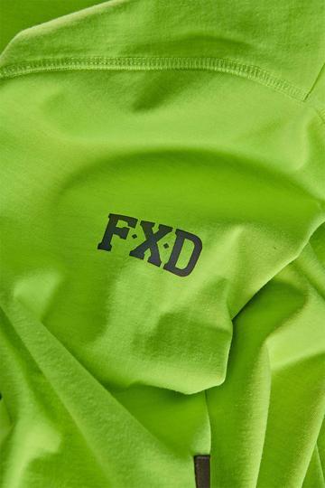 FXD Mens WF-1 Bonded Membrane Fleece Hi Vis Hoodie (FX01903500) Yellow - Image 4