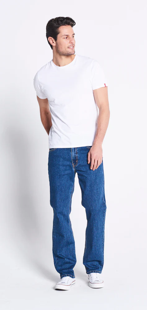 Levi's Mens 516 Slim Fit Straight Jeans (50516-0025) Dark Stonewash Stretch - Image 3