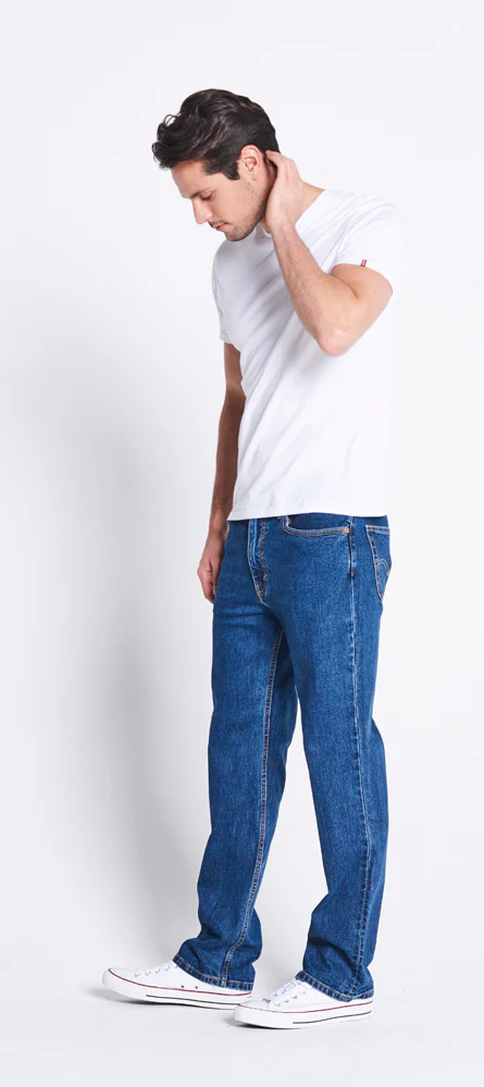 Levi's Mens 516 Slim Fit Straight Jeans (50516-0025) Dark Stonewash Stretch - Image 4