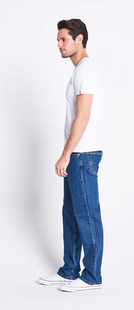 Levi's Mens 516 Slim Fit Straight Jeans (50516-0025) Dark Stonewash Stretch - Image 5