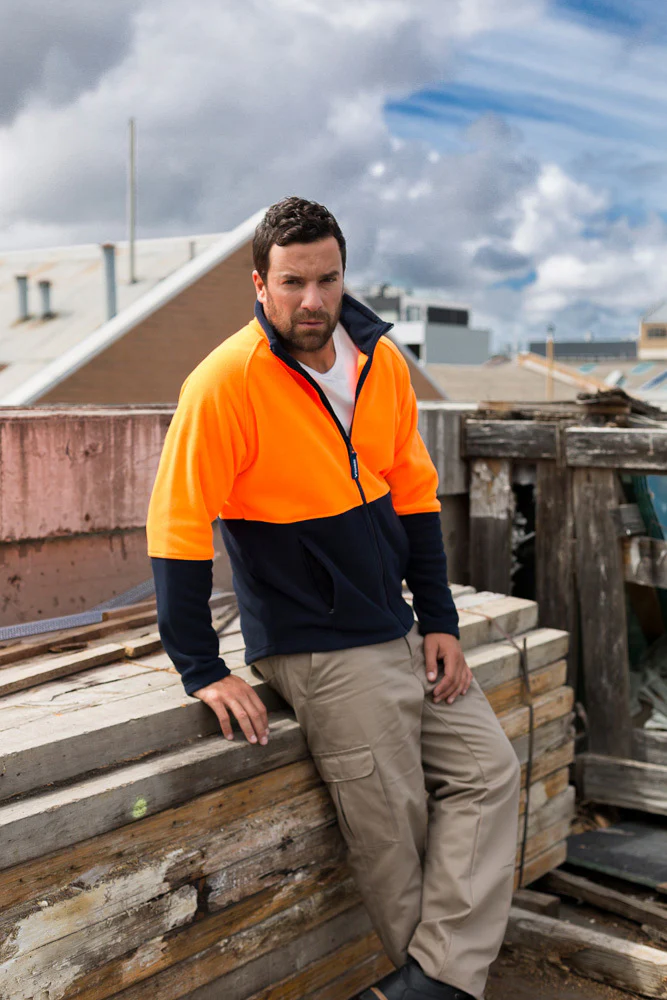 Rainbird Mens Hi Vis Nangu Jacket (8726F) Orange/Navy [GD] - Image 4