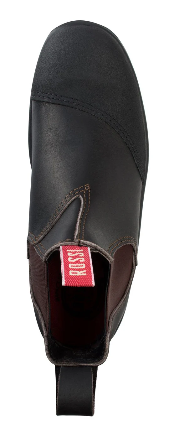 Rossi Mens Hercules Elastic Sided Safety Boots (795) Claret - Image 4