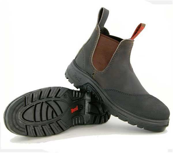 Rossi Mens Hercules Elastic Sided Safety Boots (795) Claret - Image 6